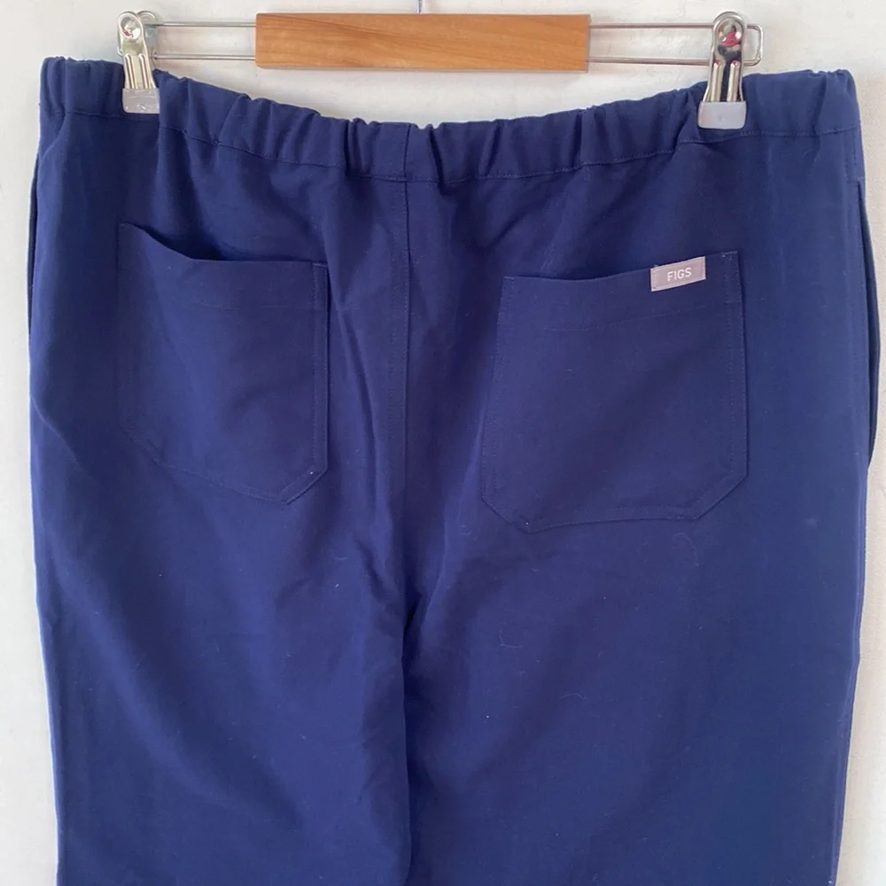 (A8) Figs Pisco‎ Basic Pants, Navy, Size Large